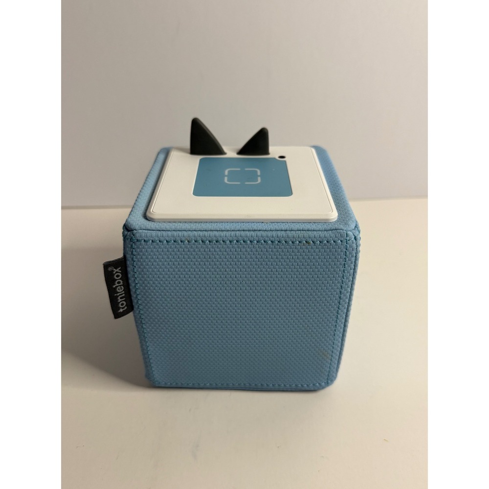 Tonies Toniebox Audio Player Starter Set Light Blue- Tested With Charging Base